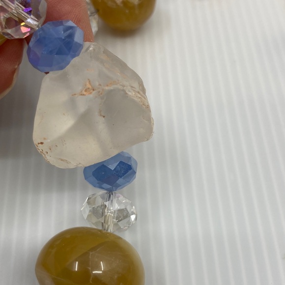 Chunky Handmade Natural Stone and Glass Jewelry Set - Picture 10 of 12